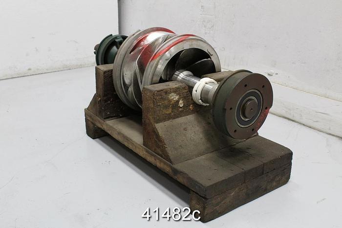 Used Goulds 3405L 10x12x12 Rotating Assembly, 6-Vane Stainless Steel Impeller #41482