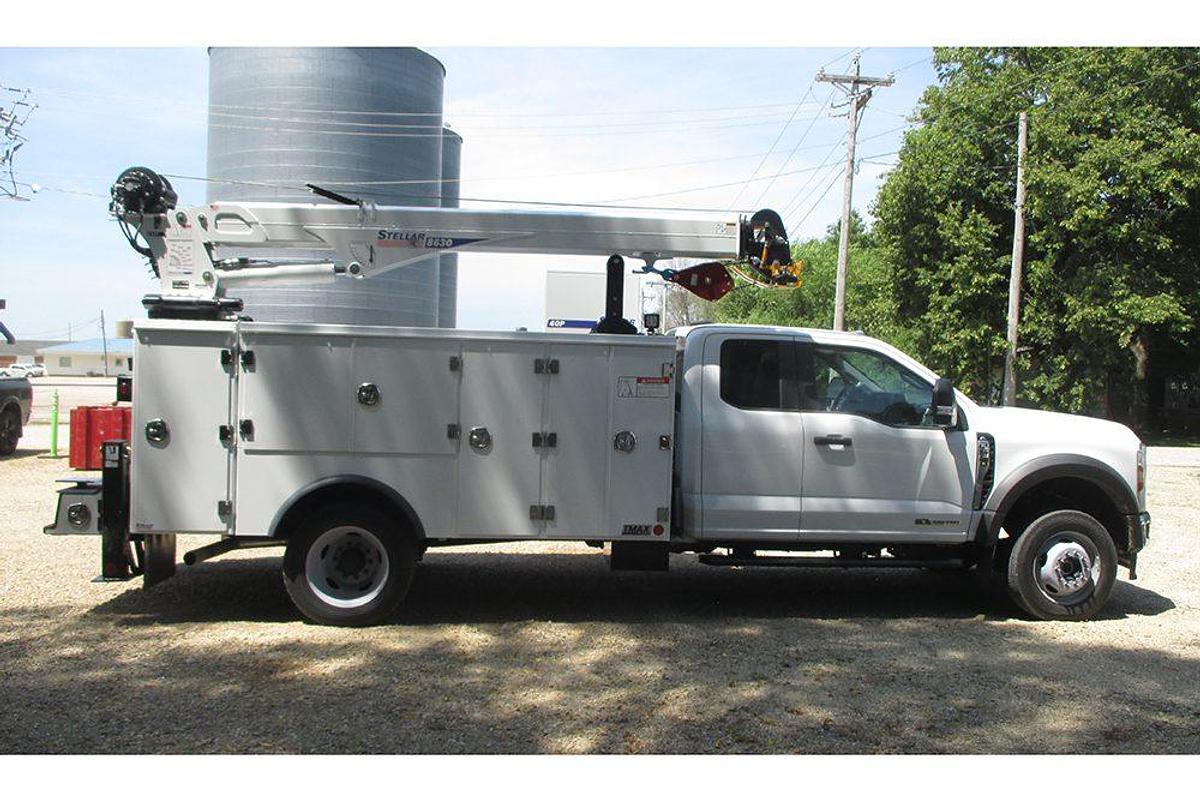 Used Service Truck with Crane