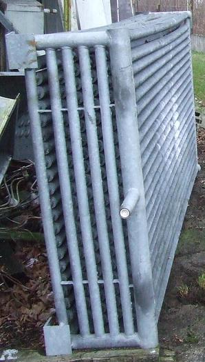 Used Wymiennik ciepła stalowy, ocynkowany, rurowy z lamelami okręconymi na rurach