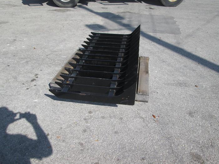 Used New 6' Skid Steer Root Rake for Sale in Bradenton, Florida