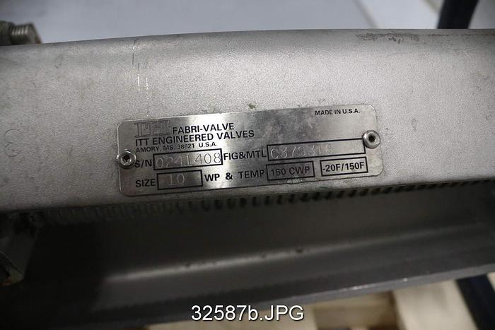 Used Fabri 3" Hand Operated Knife Gate Valve #32587