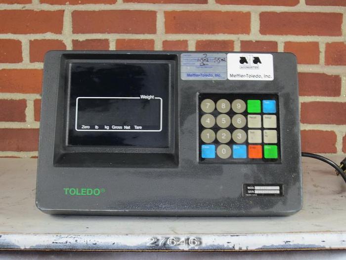 Used Toledo 8142 Toledo Scale Readout, Model 8142, Ram #0007, 120 Vac, 50/60 Hz. #27646