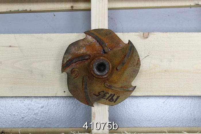 Used Goulds 3196 1x1.5x8 5-Vane Ductile Iron 6.5" Impeller #41075