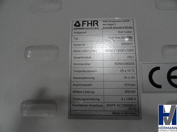 Gebraucht 2013 FHR Roll.800 PM2