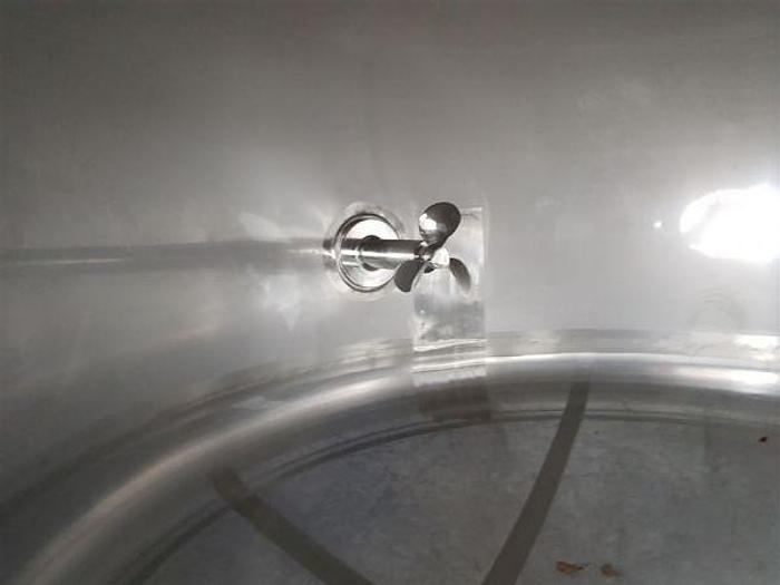 Used 14,700 Litre St Steel Pressure Rated Tank with Agitator