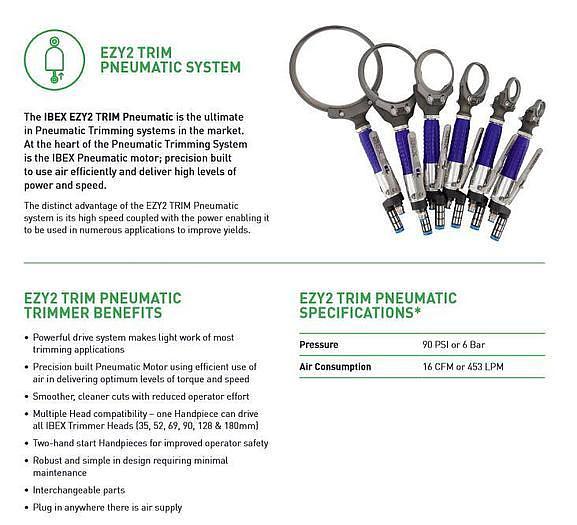 2024 IBEX EZY 2 Ttrimmers Electric and Pneumatic