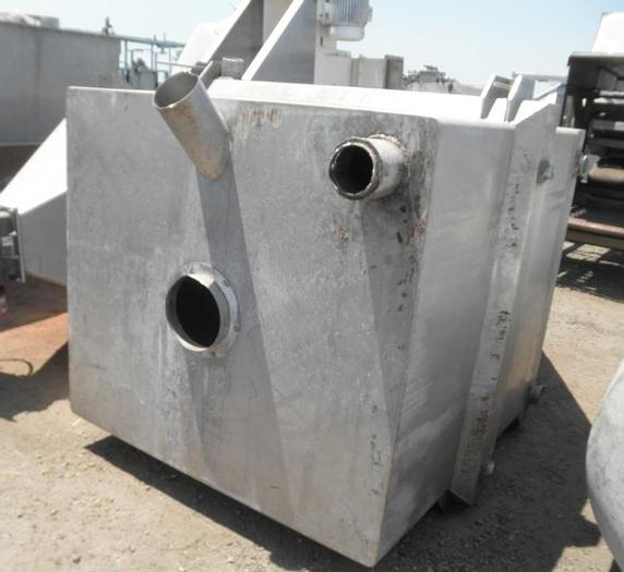 Used Hopper, 200 CF, S/st, 5' x 5' x 10', Cone Btm, #S741233