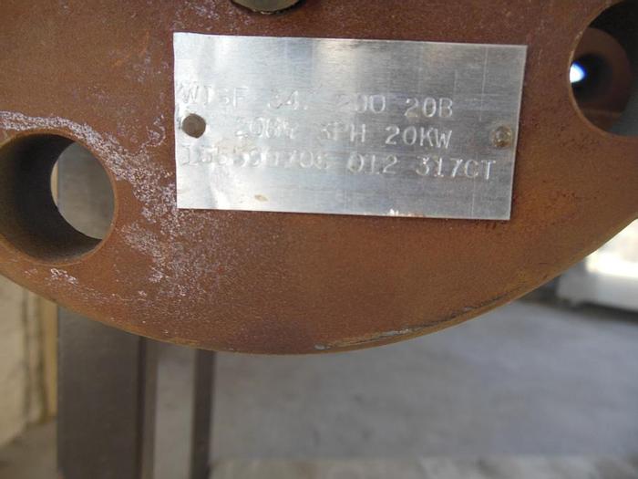 Unused Heater, Immersion, Mdl WISF345300208, Flanged, S/st (4) #S739747