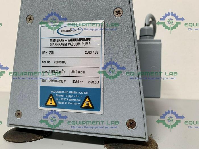 Used Vacuubrand ME 2SI Diaphragm Vacuum Pump