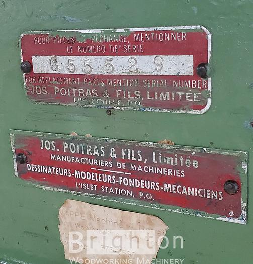 Used Poitras model 4600B 8" Jointer used jointer