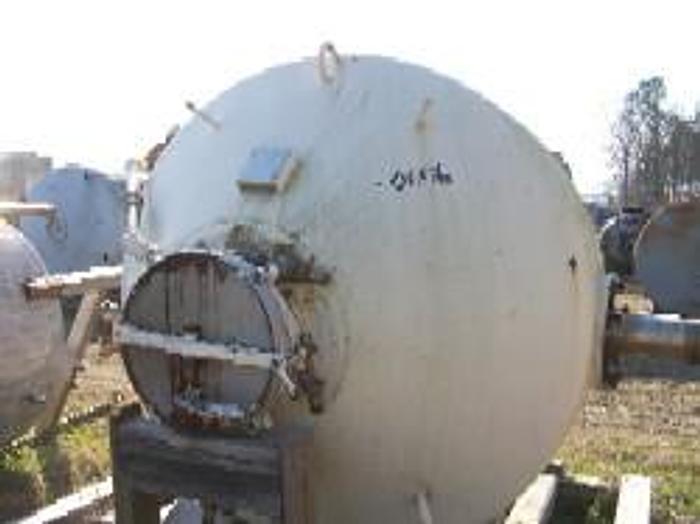 Used Used Pfaudler 70 cu. ft. working capacity glass lined double cone vacuum dryer