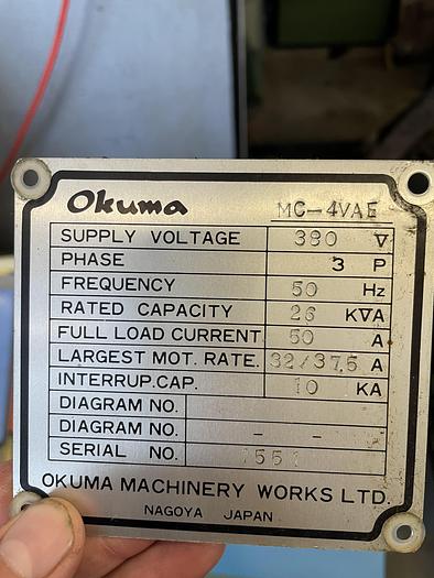 Gebruikt Okuma MC-4VAE