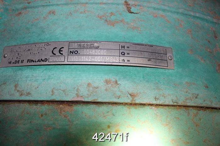 Used Sulzer 10x6x20 Pump Model MCE43-6 #42471