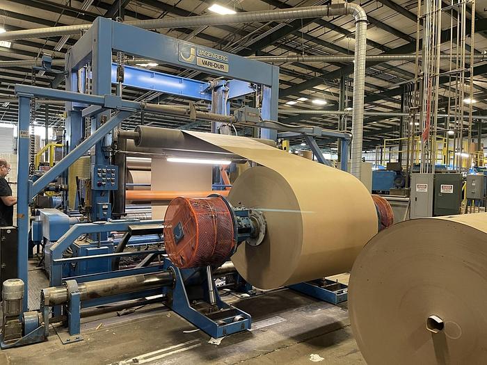 Used 96" JAGENBERG VARI-DUR 45-21 SLITTER REWINDER 82" UNWIND REWIND DIATEMERS