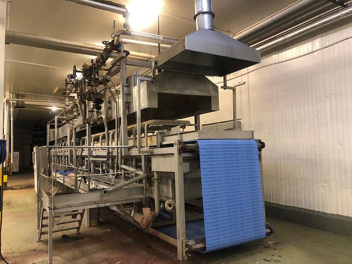 Used Blanszownik taśmowy wodno-parowy "Turatti"