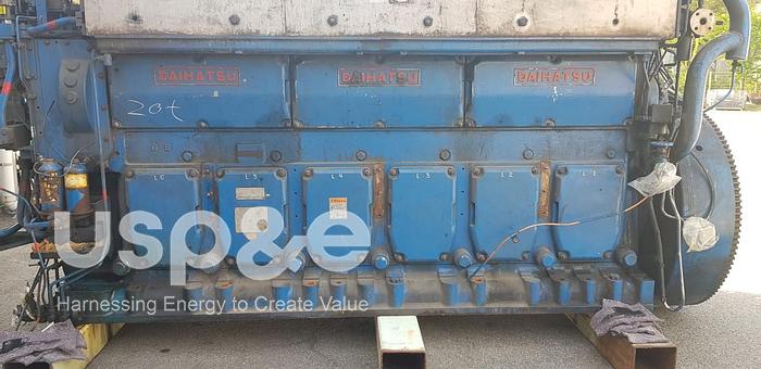 Used 1.6 MW 2003 Used Daihatsu 6 DK-28 Diesel Generator Sets