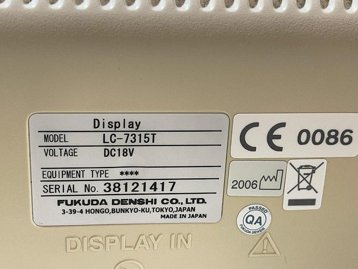 Gebraucht Fukuda Denshi Patientenmonitor Dynascope DS-7300 mit HS-700 Super Module und IB-7300 Input Box