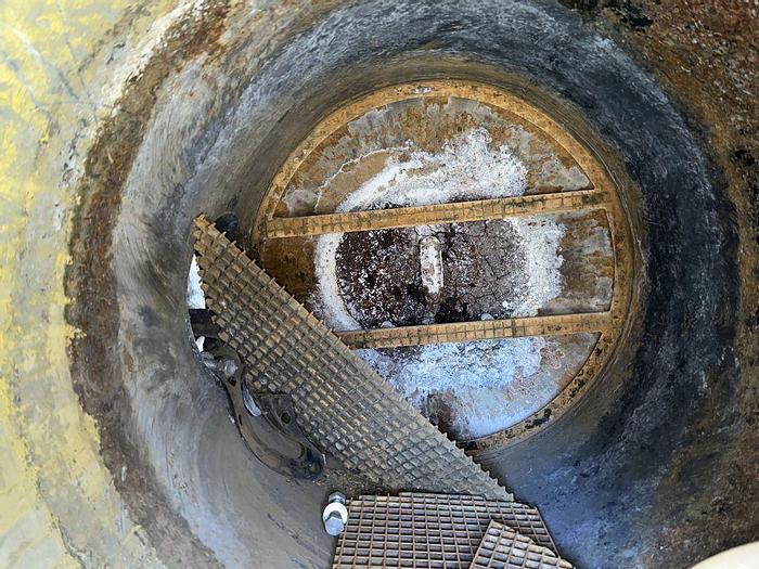 Used Tank, 950 Gallon, S/st, 55 PSI, DT/DB, Morfab, ASME #S744618