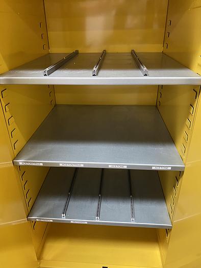 Used JustRite BS60 60 Gallon Flammable Cabinet 65"x 34"x 34" Manual Close