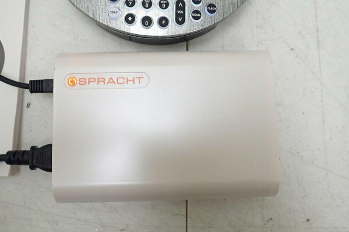 Used Spracht CP-2016 AURA SoHo Conference Speaker Phone w/ Adapter and User Guide