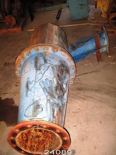 Used Black Clawson 25 High Density Cleaner, 25", Ceramic Lined, Mild Steel Body, With Automatic Rejects Dump, Model 25 #24089