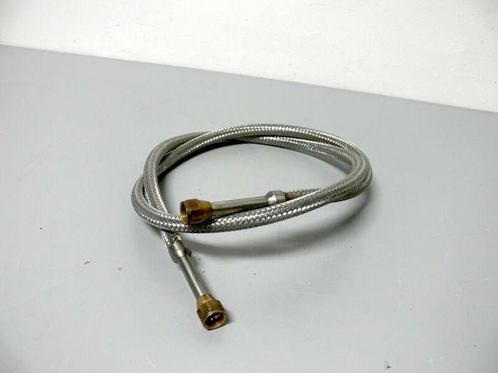 Used 72" Stainless Steel Flexible Braided Hose w/ Quick Connections