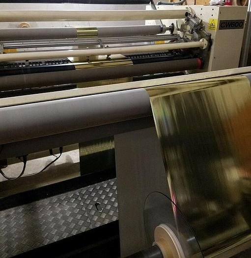 Used 60" ELITE CAMERON SLITTER REWINDER CW600 MFG 2007