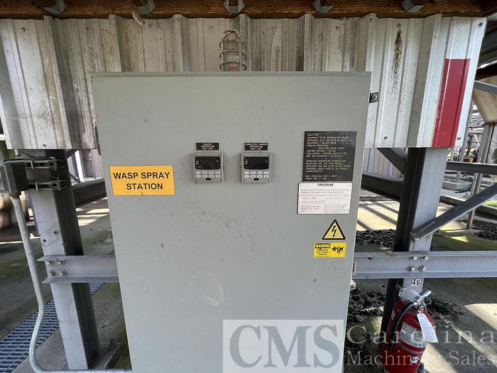 Used Buhler Aeroglide 13x60 Stainless Steel Drum Dryer with Burner