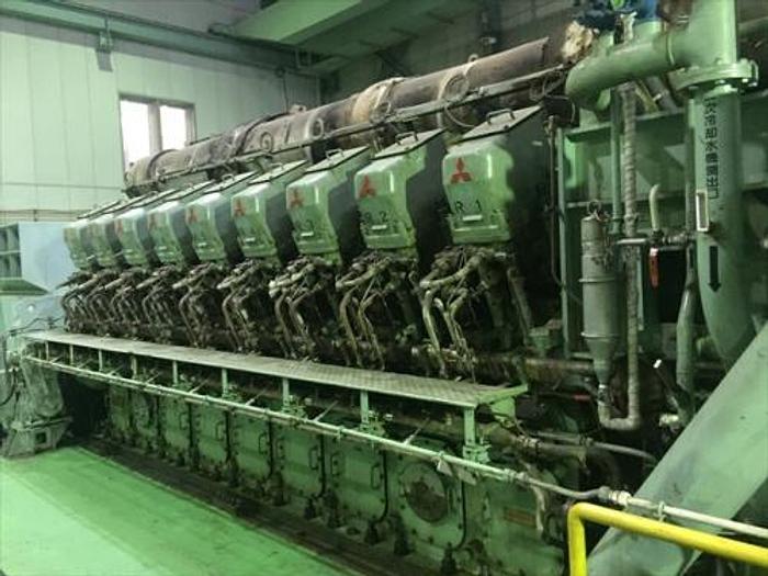 Used 5.6 MW 1999 Used Mitsubishi 18KU30A Diesel Generator