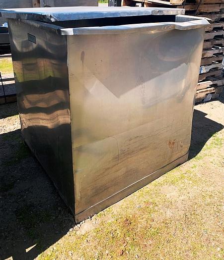 Used Bin, 50 CF, S/st, 44" X 44" X 48", Tote, Ucon #S743930
