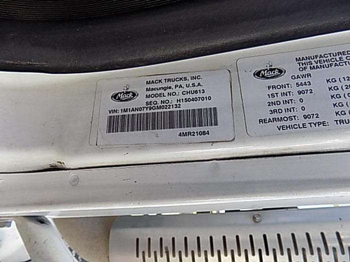 Used 2016 Mack CHU 613 Day Cab ****Rebuilt Automatic Transmission****