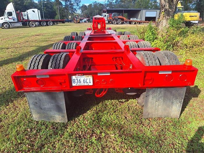 Used 60 Ton Landoll 325 Tri Axle Lowboy Trailer with 4th Flip Axle, Hyd Detach NGB