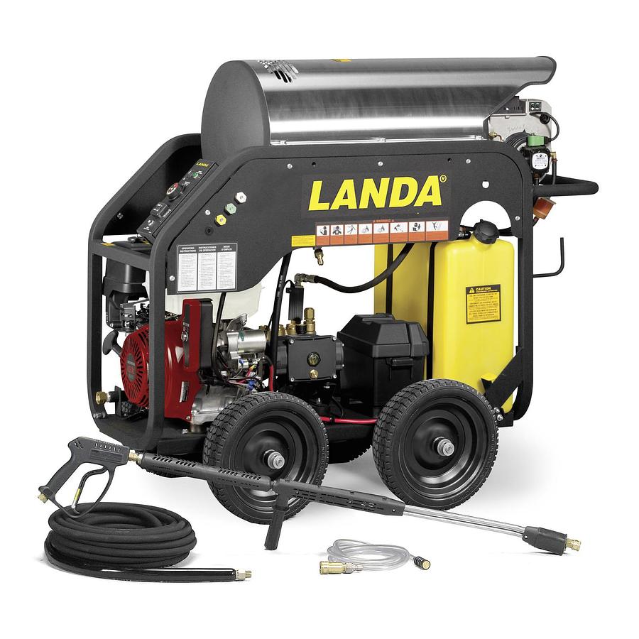 2026 landa mhc4-35324e/b hot water gas powered electric start pressure washer