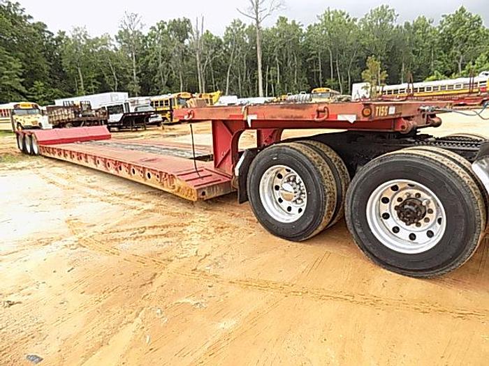 Used 35 Ton Detach Stretch Lowboy, Tandem w/flip axle