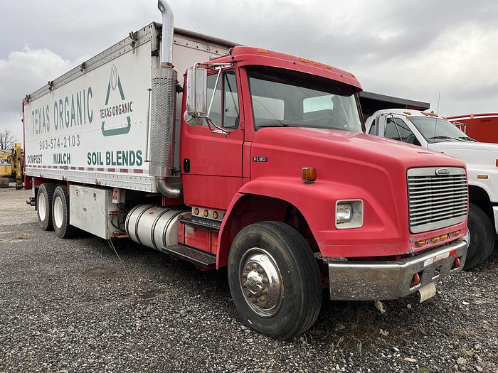 Used 2002 Freightliner FL-80 Blower Truck with EB40 blower.
