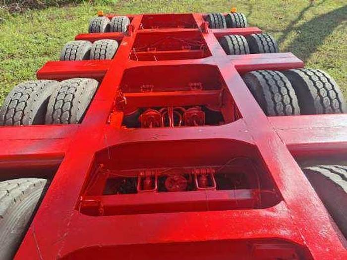 Used 60 Ton Landoll 325 Tri Axle Lowboy Trailer with 4th Flip Axle, Hyd Detach NGB