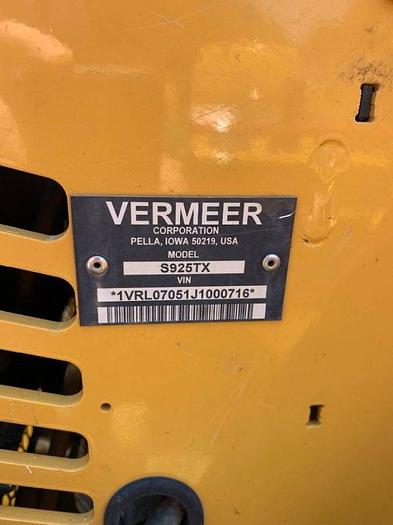 Used 2018 Vermeer S925TX