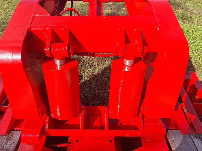 Used 60 Ton Landoll 325 Tri Axle Lowboy Trailer with 4th Flip Axle, Hyd Detach NGB