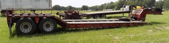 Used 1984 Wtizco 35 Ton Lowboy, Pony Motor