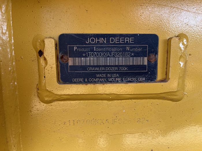 Used 2018 John Deere 700K Crawler Dozer