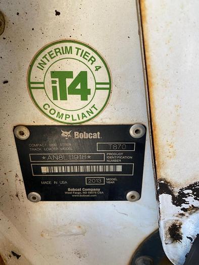 Used 2013 BOBCAT T870