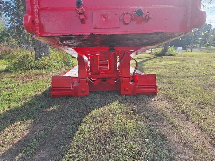 Used 60 Ton Landoll 325 Tri Axle Lowboy Trailer with 4th Flip Axle, Hyd Detach NGB