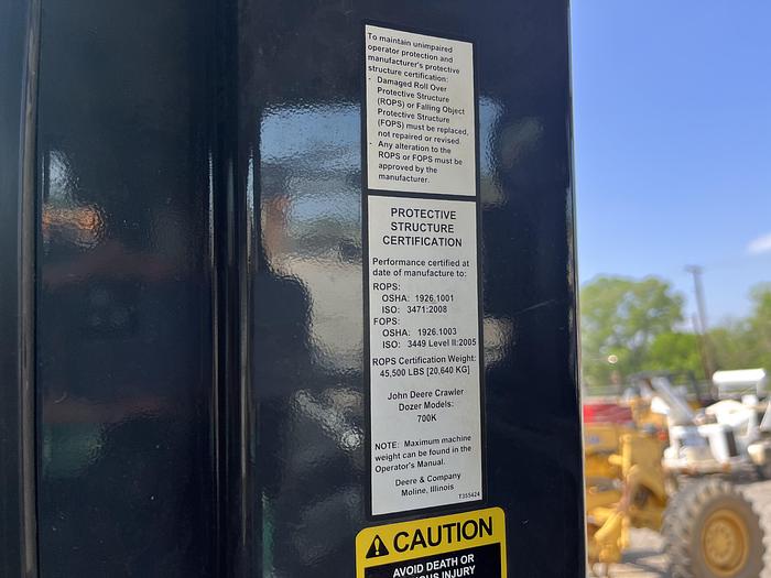 Used 2018 John Deere 700K Crawler Dozer