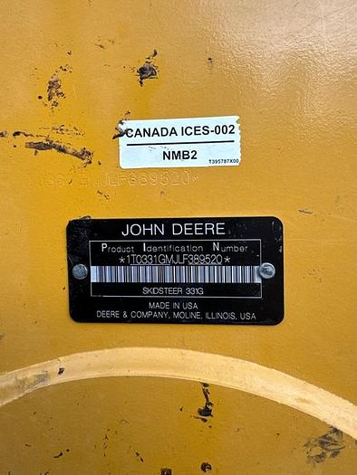Used 2021 Deere 331G Skid Steer ***Low Hours 1500***
