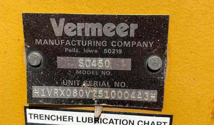 Used 2005 Vermeer RT450