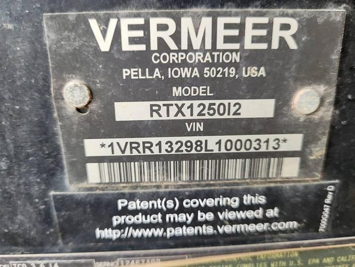 Used 2020 Vermeer RTX1250I2