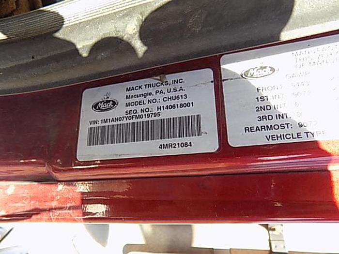 Used 2015 Mack CHU613 Day Cab W/Wet Line ****Automatic Transmission****