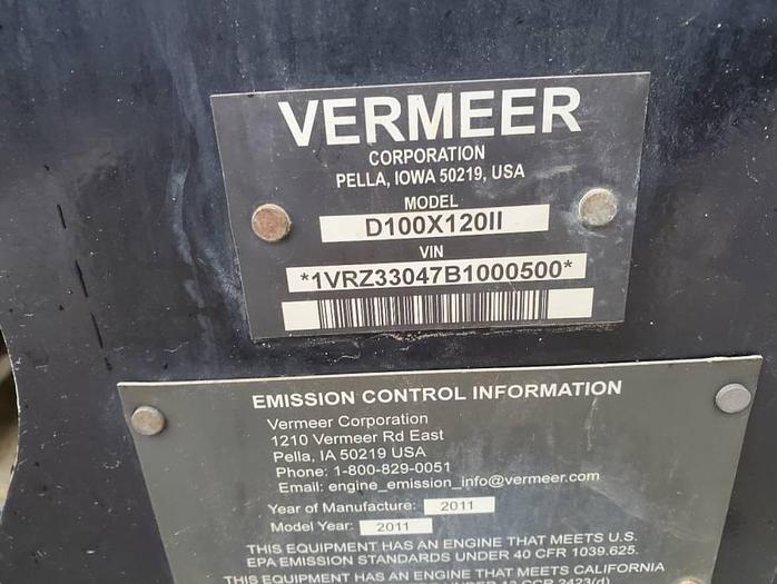 Used 2011 Vermeer D100X120II