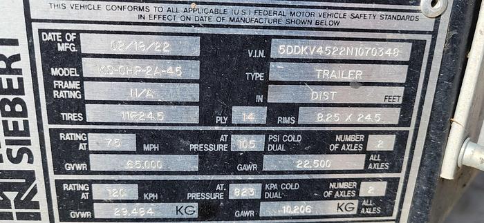 Used 2022 Chip Trailer 