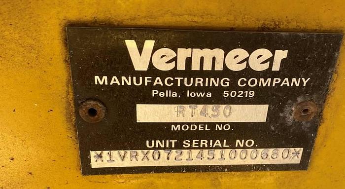Used 2005 Vermeer RT450